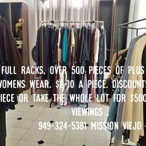 3 full racks of designer and high-end women's wear